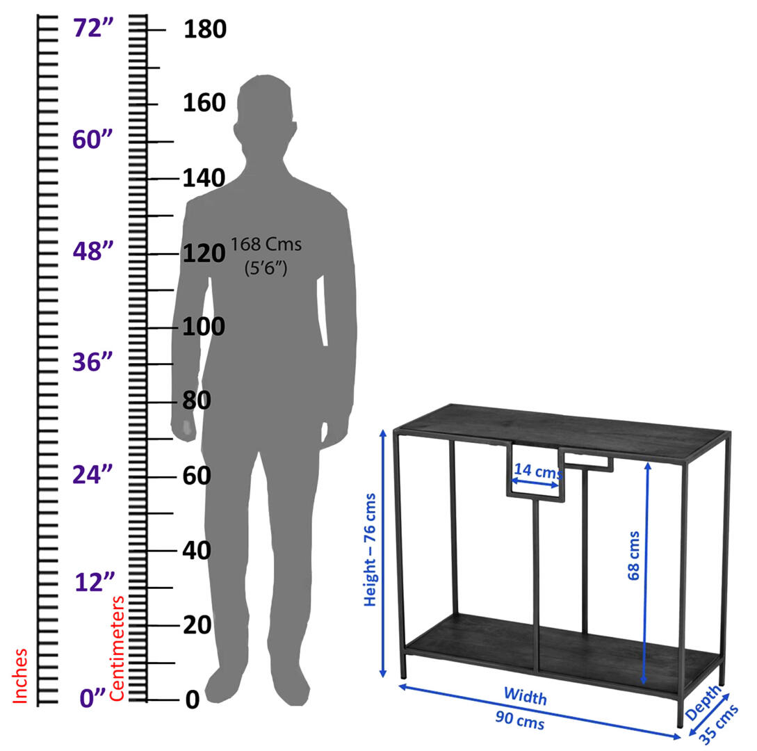 Kenny Multipurpose White Console Hall Table